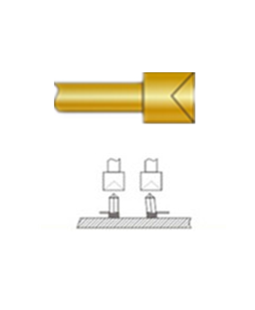 杯頭探針、探針用法圖、探針原理圖、測試探針圖片