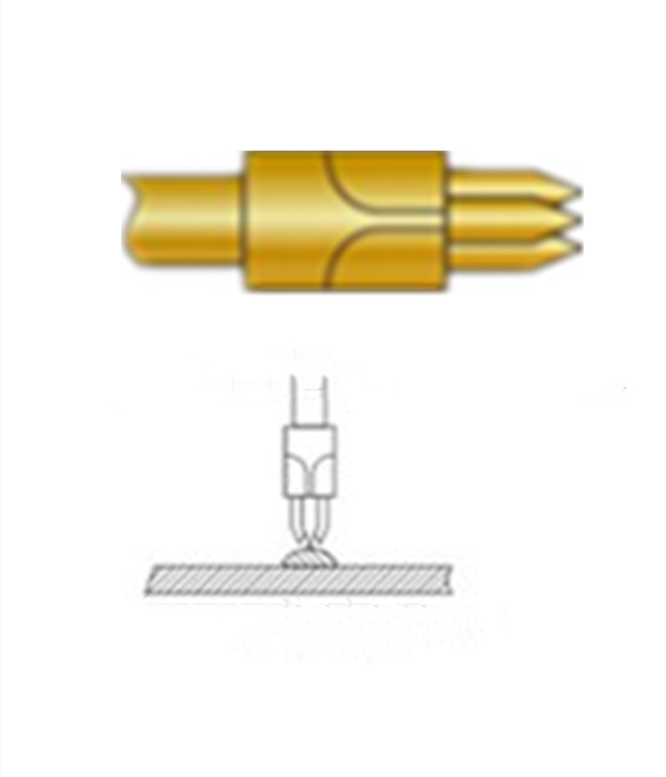 三尖頭探針、探針用法圖、探針原理圖、測試探針圖片
