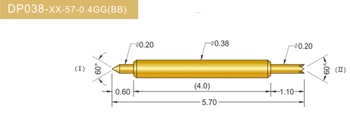 038雙頭探針、雙向探針探針、BGA雙頭探針、雙向彈簧探針、雙頭探針圖片